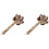 2Pcs Coconut Shell with Bamboo Handle Beige Hand Percussion 4