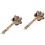 2Pcs Coconut Shell with Bamboo Handle Beige Hand Percussion 6