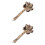 2Pcs Coconut Shell with Bamboo Handle Beige Hand Percussion 7