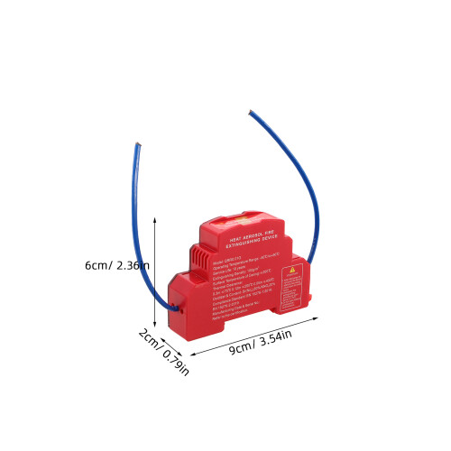 Red Automatic Fire Extinguisher Car Engine Compact Safety Device 1