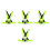 4Pcs Durable Reflective Vest Light Green Adjustable for Night Running 10