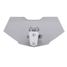 Deflettore clip-on in acrilico grigio fumè 218mm x 110mm