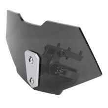 Adjustable Acrylic Windshield Extension for Motorbikes 218mm x 110mm Black
