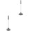 2Pcs Grey Rubber Toilet Plunger Heavy Duty Long Handle Bathroom Tool 5