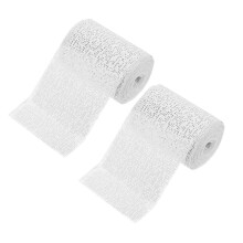4Rolls White Plaster Gauze Strips for Body Molds and Hobby Art Use