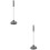 2Pcs Grey Rubber Toilet Plunger Heavy Duty Long Handle Bathroom Tool 8