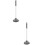 2Pcs Grey Rubber Toilet Plunger Heavy Duty Long Handle Bathroom Tool 9