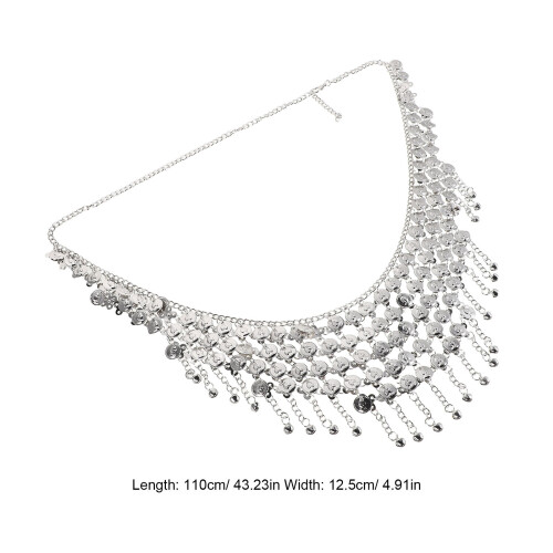 Boho Bauchtanz Kette Hüftschmuck Metall Mit Glocken 1