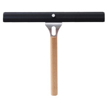 Household Window Squeegee with Wooden Handle and Silicone