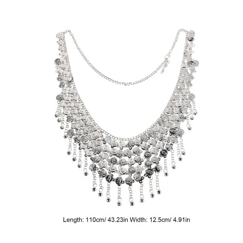 Boho Bauchtanz Kette Hüftschmuck Metall Mit Glocken 2