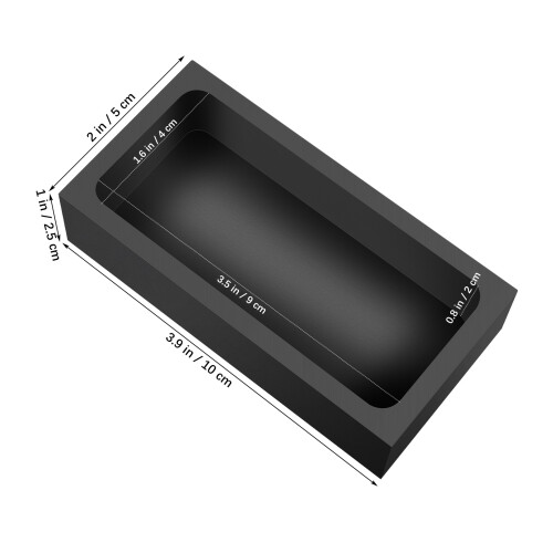 2Pcs High Thermal Conductivity Graphite Mold for Gold Silver Casting 1