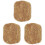 3Pièces Durable En Fibre De Palmier Marron Clair 4
