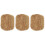 3Pièces Durable En Fibre De Palmier Marron Clair 6