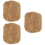3Pièces Durable En Fibre De Palmier Marron Clair 9