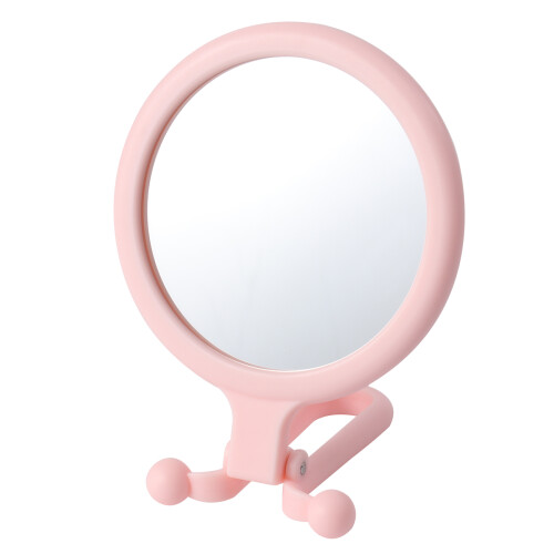 3Pcs Mini Mirror Pink Round Folding Compact Makeup Mirror for Women 1
