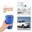 Cendrier Auto Bleu Décoratif Pbt+abs Avec Couvercle Anti-Odeurs 9