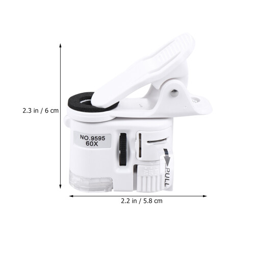 Loupe Mobile Téléphone Microscope Clip LED - 1