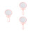 3Pcs Mini Mirror Pink Round Folding Compact Makeup Mirror for Women 5