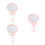 3Pcs Mini Mirror Pink Round Folding Compact Makeup Mirror for Women 6