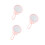 3Pcs Mini Mirror Pink Round Folding Compact Makeup Mirror for Women 8