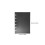 2Pcs Acrylic A7 Binder Shell Black 6-Hole Loose Leaf Notebook Cover 2