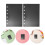 2Pcs Acrylic A7 Binder Shell Black 6-Hole Loose Leaf Notebook Cover 9