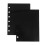 2Pcs Acrylic A7 Binder Shell Black 6-Hole Loose Leaf Notebook Cover 10