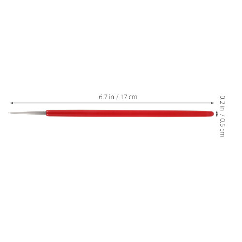 2Pcs Red Stainless Steel Clay Texture Tools for Pottery Modeling DIY 2