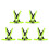 5Pcs Lightweight Reflective Vest Adjustable for Night Running Activity 5