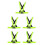 5Pcs Lightweight Reflective Vest Adjustable for Night Running Activity 8