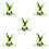 5Pcs Lightweight Reflective Vest Adjustable for Night Running Activity 9