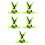 5Pcs Lightweight Reflective Vest Adjustable for Night Running Activity 10