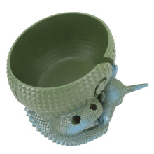 Cuenco de almacenamiento de lana de resina verde Huevo de dragón 1623,5 cm