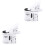 2Pièces Microscope Clip Portable 2-En-1 Pour Téléphone Avec LED 3