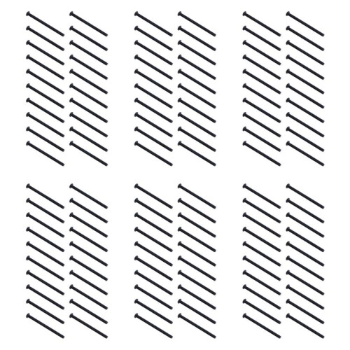 M3 X 45mm Alloy Steel Hex Socket Button  Screws Black 120 Pcs