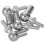 6mm Male Female Thread L Shaped  Joint Rod End Bearings 12pcs 2