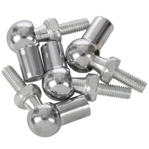 6mm Male Female Thread L Shaped  Joint Rod End Bearings 12pcs 1