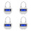 4X   Lock LCD Display  Lock Multifunction Electronic Timer, USB Rechargeable Temporary Timer Padlock 1