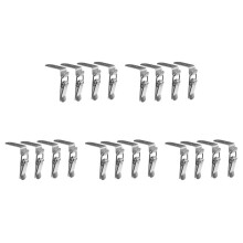 20X 90 Graden Duck-Month Buckle Hook Lock Rvs Veerbelaste Trekken Toggle Klink Klem Zilver Hasp Klink Catch A