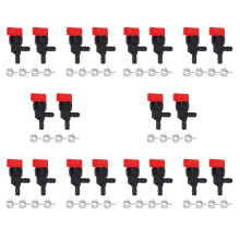 20PCS 1/4 Inch 90 Degree Fuel Shut Off Valve for Briggs & Stratton 698181 494539 697944 Tecumseh 35857
