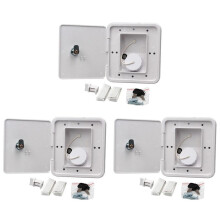3X RV Schwere Wasser FüLler Quadratische Luke Wasser Box mit SchlüSsel Schraube RV Trailer Wohnwagen ZubehöR