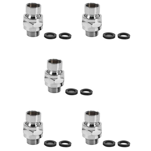 5X Brass Chrome  Joint Shower Arm  Angle Adjustable Swivel Adapter
