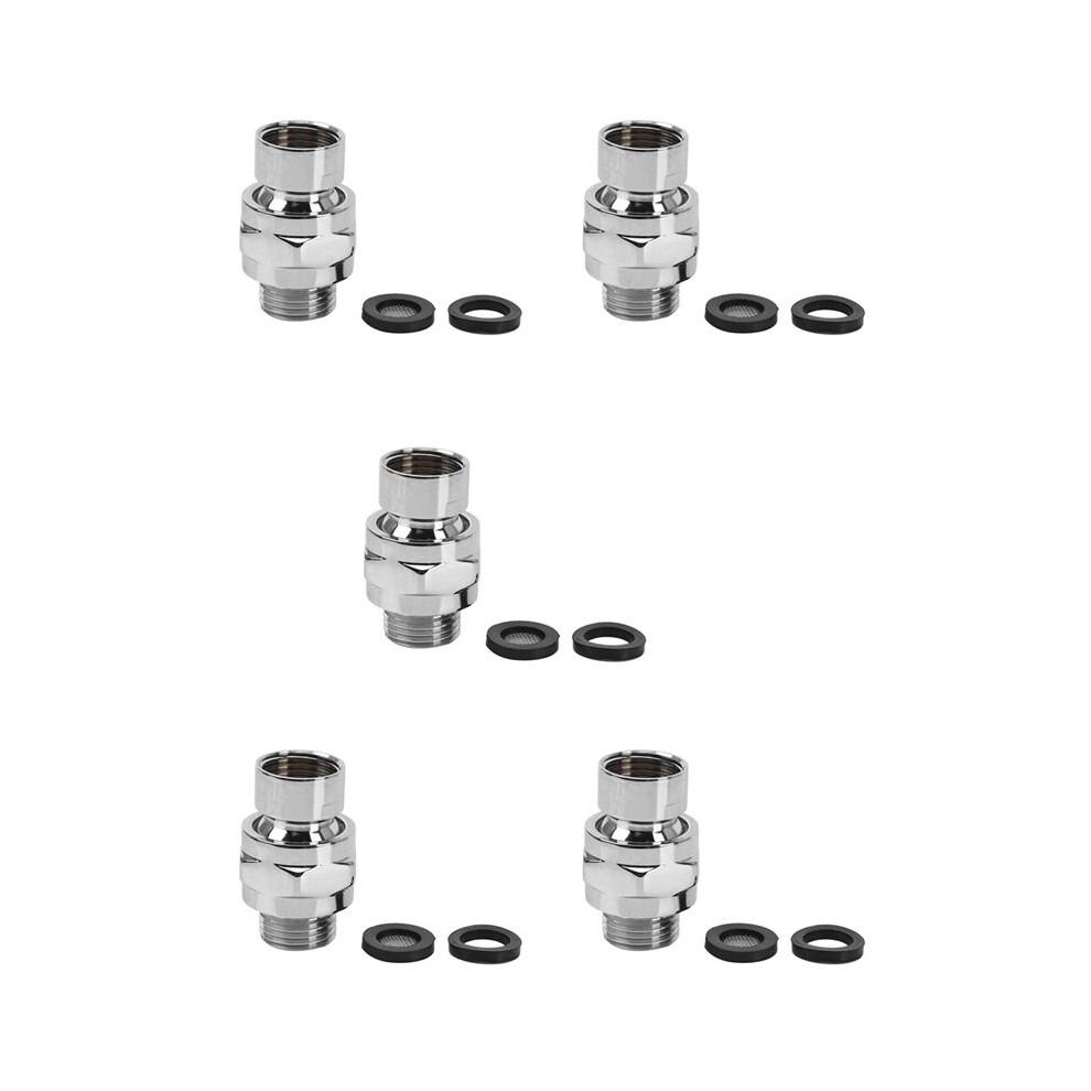 5X Brass Chrome Joint Shower Arm Angle Adjustable Swivel Adapter 4711480575938