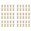 60x Arc Solid Brass Button Stud Screw Nail Screw Back Leather Rivet Belt 6mm 1