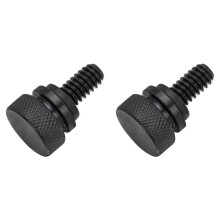 2X Sattel Bolzen Schrauben Schnell Montage 1/4 Zoll-20 Kompatibel für Touring Sportster Softail 1996-2021