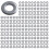 600Pcs M3 3 mm Metrisch 304 Edelstahl Unterlegscheibe 1
