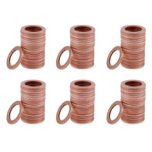 120pcs 12mm X 18mm X 1.5mm Copper Flat Washer Ring Sealing Fitting