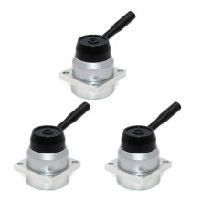 3X 3 Position 4 Way G1/4 Inch Dia Pneumatic Hand Lever Valve K34R6-8D Manual Directional Valve Mechanical Control Valve