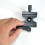 4X Double Lock Mounting Plate Clamp Quick Release Plate Clamp Adjustable Knob Adapter QJ-06 2