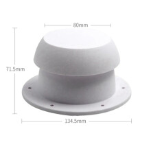 3X Vent Air Exhaust Fan Mushroom Shape RV Roof Motorhome Ventilation Cap for RVs Station Wagons Camping(White)